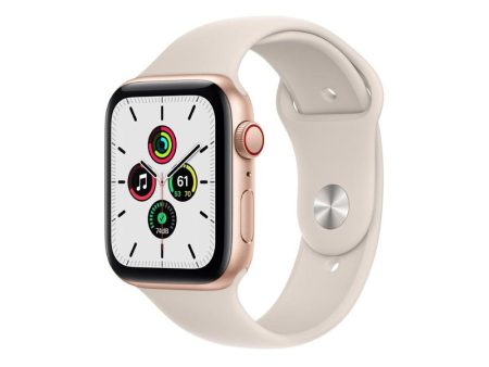 Apple Watch Series SE - OLED   32GB   44mm   Bluetooth   Wi-Fi   Cellular   Starlight For Sale