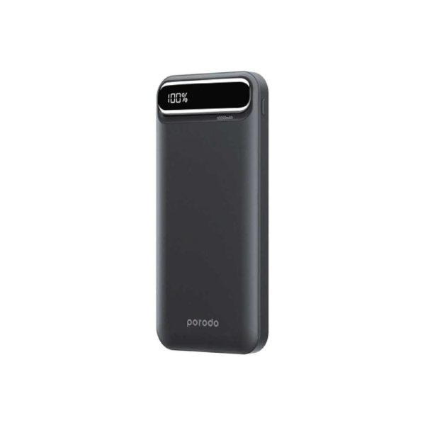 Porodo Power Bank - Digital Display   10000mAh   Black Online Sale