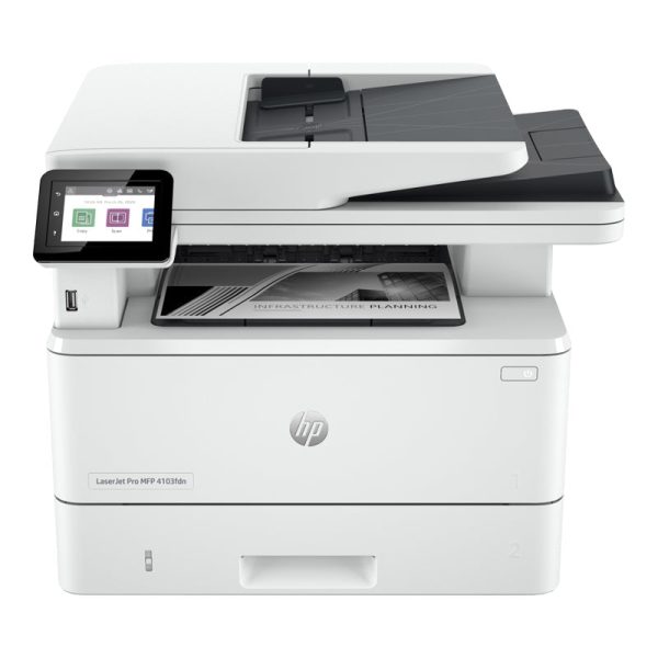 HP LaserJet Pro MFP 4103fdn - 40ppm   1200dpi   A4   USB   LAN   FAX   Mono Laser - Printer For Sale