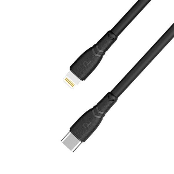 Pawa PVC USB-C to Lightning Cable 20W 2M - Black Discount