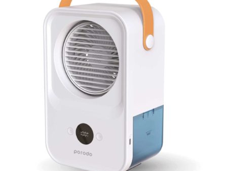 Porodo Lifestyle Water & Ice Nano Mist Cooling Fan - White Online Sale