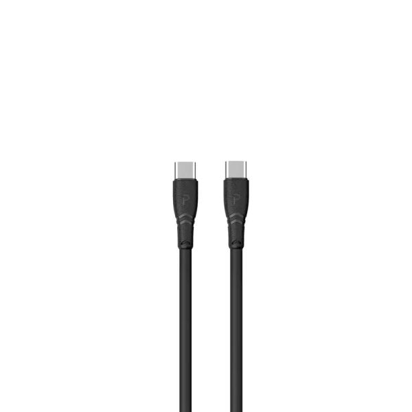 Pawa PVC 60W Data & Quick Charging USB-C to USB-C Cable 1.2m 4ft - Black For Cheap