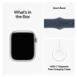 Apple Watch Series 9 with Sport Band - LTPO OLED   64GB   45mm   Medium Large   Bluetooth   Wi-Fi   Cellular   Storm Blue Hot on Sale