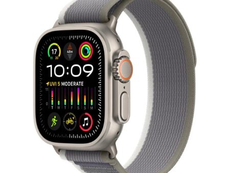 Apple Watch Ultra 2 - LTPO OLED   64GB   49mm   Bluetooth   Wi-Fi   Cellular   Medium Large   Titanium Green Grey Trail Loop For Cheap