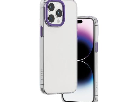 Levelo Sensa Clear Back Case iPhone 14 Pro Max - Clear Purple For Cheap