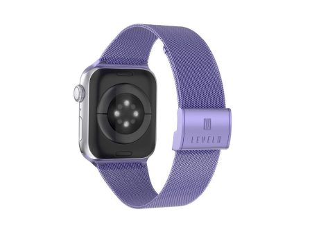 Levelo Double Milanese Watch Strap Apple Watch 38   40   41mm - Lavender Purple Online now