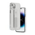 Levelo Graphia IMD Clear Case With Extra Grip - Apple  iPhone 14   Silver Fashion