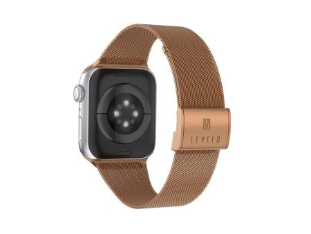 Levelo Double Milanese Watch Strap Apple Watch 38   40   41mm - Rose Gold Online