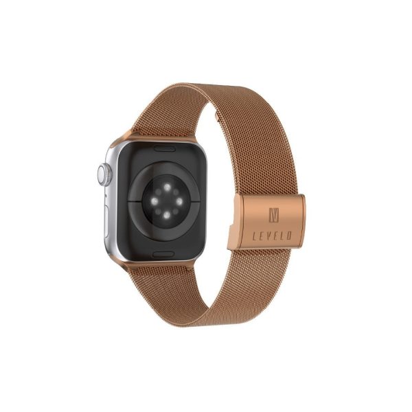 Levelo Double Milanese Watch Strap Apple Watch 38   40   41mm - Rose Gold Online