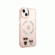 Apple iPhone 14 Plus- Pink Karl Lagerfeld Magsafe PC TPU Case With Ring Cheap