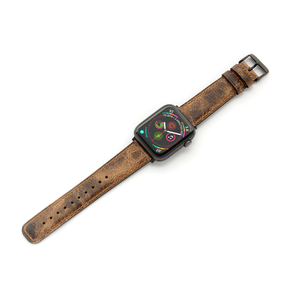 Apple Watch Bands 38 40 41mm - Dark Brown Leather on Sale