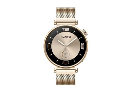 Huawei Watch GT4 41mm Stainless-Steel Body - Gold Online Sale