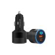 Engage 130W 3Port Car Charger - Black Online now