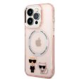 Apple iPhone 14 Pro - Pink Karl Lagerfeld Magsafe PC TPU Case With Ring Online Hot Sale