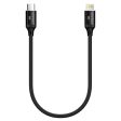 Engage PD 20W Type-C to Lightning Cable 30 cm - Black For Sale