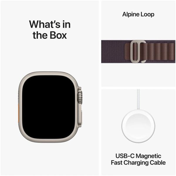 Apple Watch Ultra 2 - LTPO OLED   64GB   49mm   Bluetooth   Wi-Fi   Cellular   Medium   Titanium Indigo Alpine Loop Supply