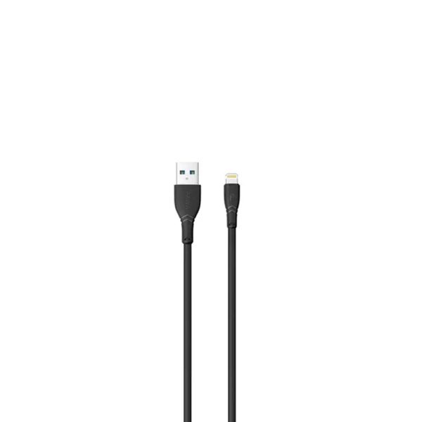 Pawa PVC 2.4A Data & Quick Charging Lightning Cable 2m 6.5ft - Black For Cheap