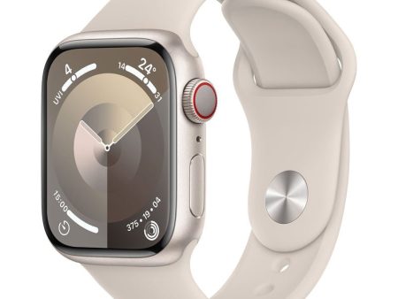 Apple Watch Series 9 with Sport Band - LTPO OLED   45mm   Bluetooth   Wi-Fi   Cellular   Starlight Discount