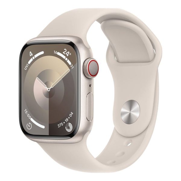 Apple Watch Series 9 with Sport Band - LTPO OLED   45mm   Bluetooth   Wi-Fi   Cellular   Starlight Discount