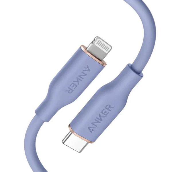 Anker PowerLine III Lightning Cable - USB-C   0.9m   Purple For Discount