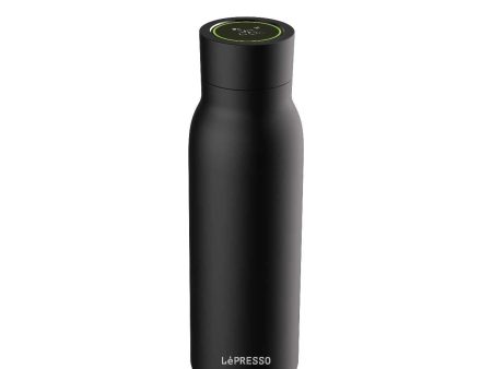 LePresso Smart Hydration Vacuum Battle - Black Hot on Sale