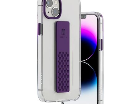 Levelo Graphia IMD Clear Case With Extra Grip - Apple iPhone 14   Purple Online Sale