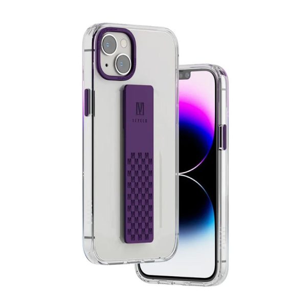 Levelo Graphia IMD Clear Case With Extra Grip - Apple iPhone 14   Purple Online Sale