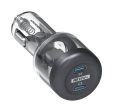 Powerology Crystalline Series Car Charger - 35W   Transparent Grey Cheap