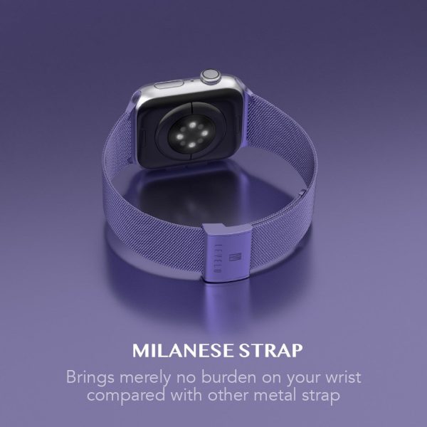 Levelo Double Milanese Watch Strap Apple Watch 38   40   41mm - Lavender Purple Online now