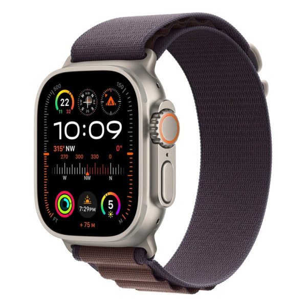 Apple Watch Ultra 2 - LTPO OLED   64GB   49mm   Bluetooth   Wi-Fi   Cellular   Medium   Titanium Indigo Alpine Loop Supply