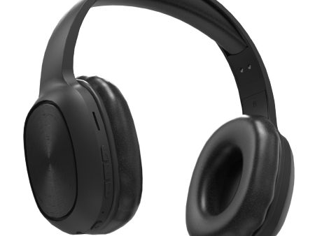 Soundtec By Porodo Pure Bass FM Wireless Headphone - Black Fashion