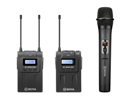 BOYA BY-WM8 PRO-K4 Dual Channel Wireless Mic Kit With BY-WHM8 Handheld And Receiver For Discount