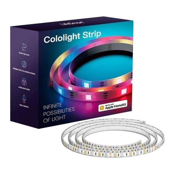 Cololight LED Strip Lights 30 LED, 16 Million Colors, 5050 SMD LEDs Changing with Smart App Control, Easy Install, Works with Alexa, HomeKit & Google - 2 Meter For Sale