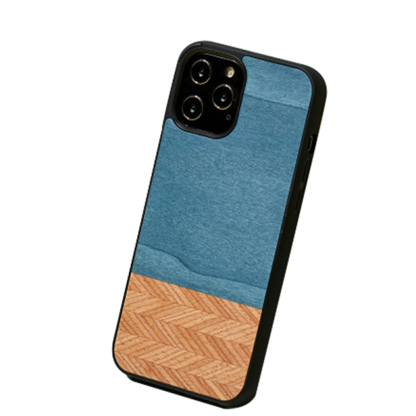 Wooden Case For iPhone 12 Pro Max - Denim Hot on Sale