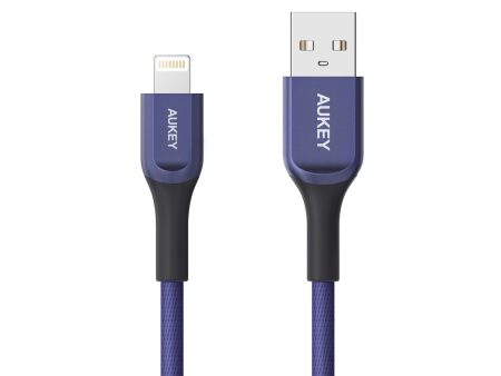 AUKEY Kevlar Core - MFI Lighting Cable   1.2M   Blue Fashion