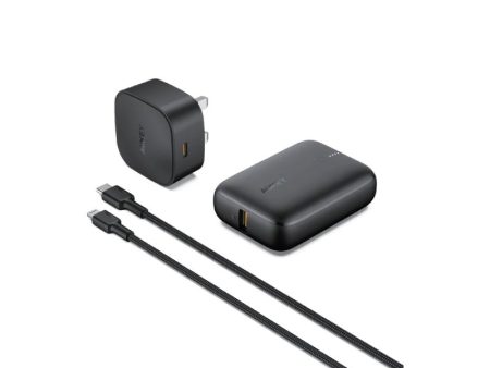 Aukey 20W Compact PD Charger + USB-C - Lightning Cable  + 10,000mAh Power Bank   Black - Bundle Offer Online