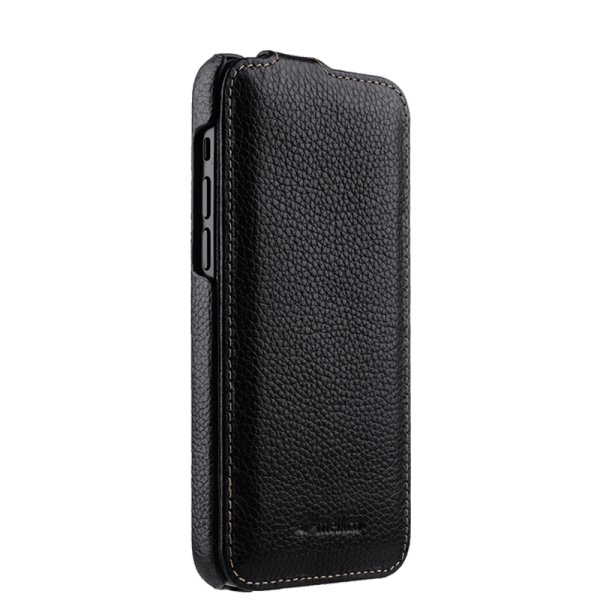 Melkco Jacka Leather Case - Apple iPhone 12 Pro Max   Black For Discount