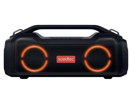 Soundtec By Porodo Vibe Portable Speaker With Smart Functions - Black For Cheap