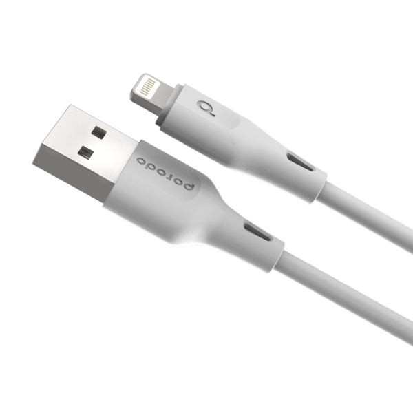 Porodo USB Cable Lightning Connector Durable Fast Charge and Data Cable (3m 10ft) - White Supply