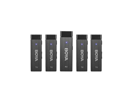 BOYA Ultracompact 2.4GHz Four-channel Wireless Microphone System - Black Cheap