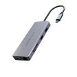 Powerology Hub 11 in 1 - USB-C   VGA   Ethernet   HDMI   Gray For Discount