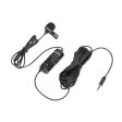 BOYA BY-M1 Pro Omnidirectional Lavalier Condenser Microphone - 65 Hz   3.5mm Jack   Wired - Black Online Sale