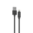 Porodo PVC Lightning Cable 1.2m - Black Hot on Sale