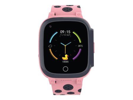 Porodo 4G kids Smart Watch With Video Call - Pink Online now