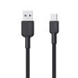 AUKEY Braided Nylon USB 2.0 to USB-C Cable - 0.9m   Black For Cheap