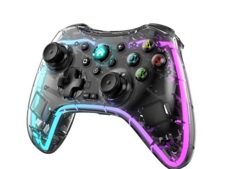 Wirless Gaming Controller Transparent Adjustable RGB S03 Online