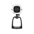 BOYA All-in-one USB Microphone with LED ring light, Microphone & 1080p Camera. USB-A to USB-C cable (1.2m) lens cap  included - Black Fashion