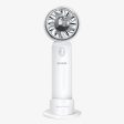 Porodo Lifestyle Portable Handheld Turbo Fan With Cold Compress - White Cheap