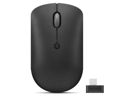 Lenovo 400 USB-C Wireless Compact Mouse - 2.40GHz   2400dpi   USB-C Wireless Receiver   Optical   Black - Mouse Discount