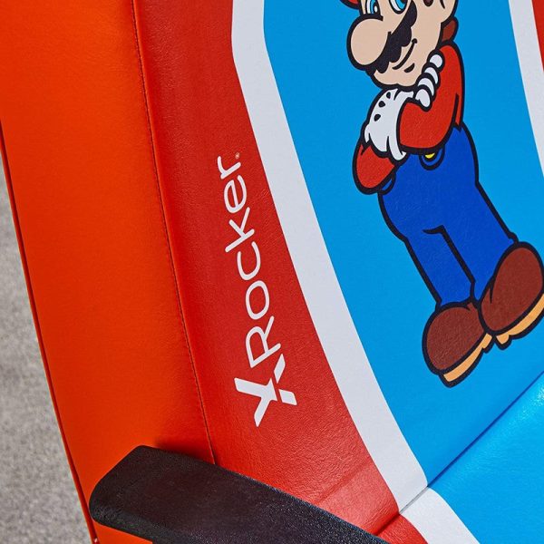 X-Rocker Nintendo Super Mario Pedestal Folding Chair with Built-In 2.1 Audio Gaming Chair Sale